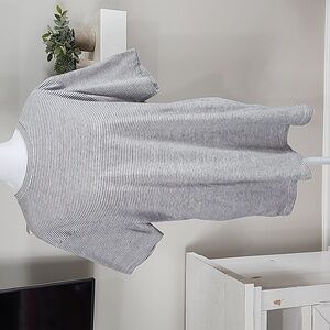 Denim & Flower by Ricky Singh Striped Short Sleeve Tee New With Tags